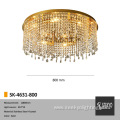 Golden ceiling canopy crystal pendant luxury ceiling lamp